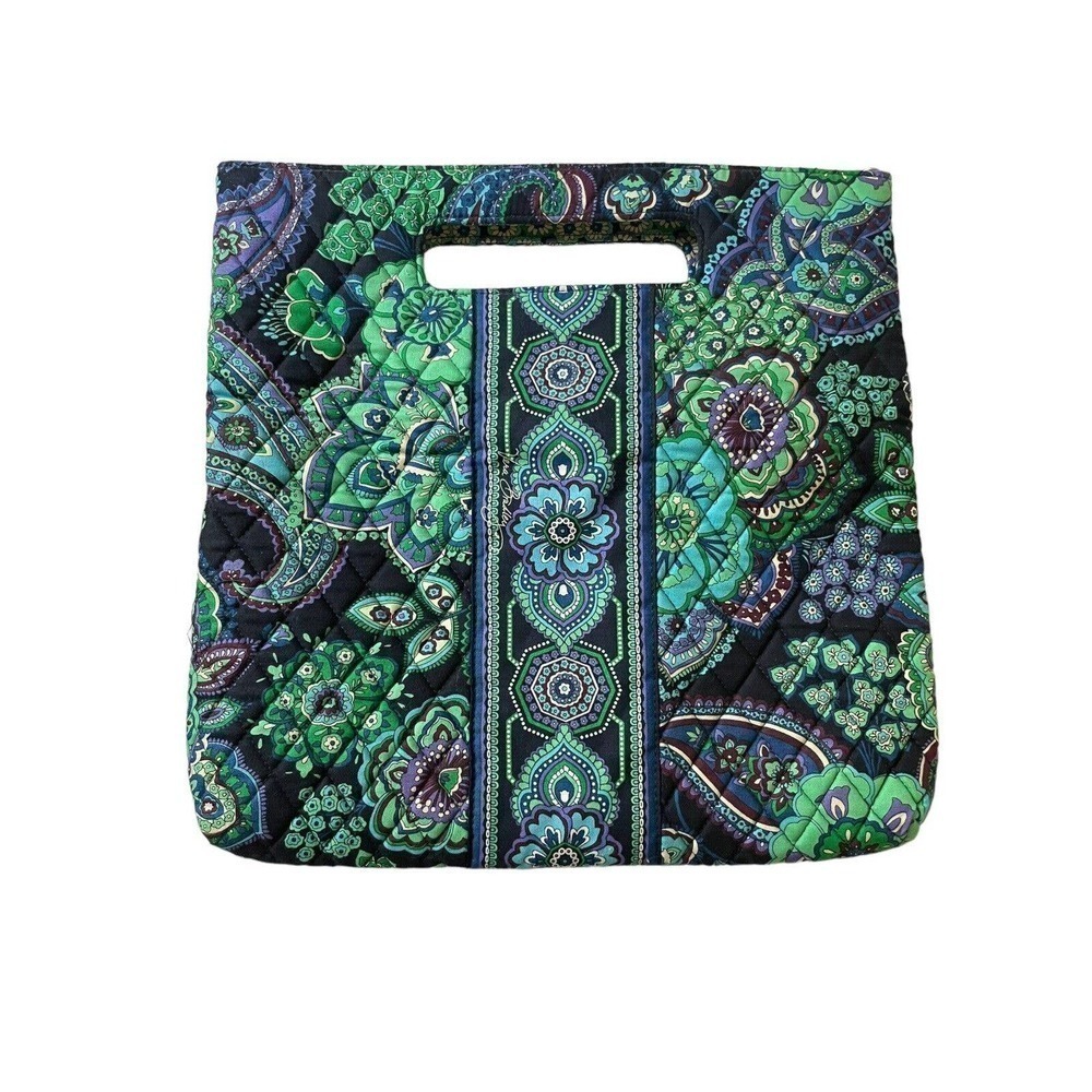 Vera Bradley Blue Rhapsody Retired 2009 Square Tote Bag Handbag Crossbody Strap
